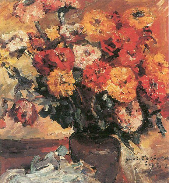 Lovis Corinth Zinnien oil painting image